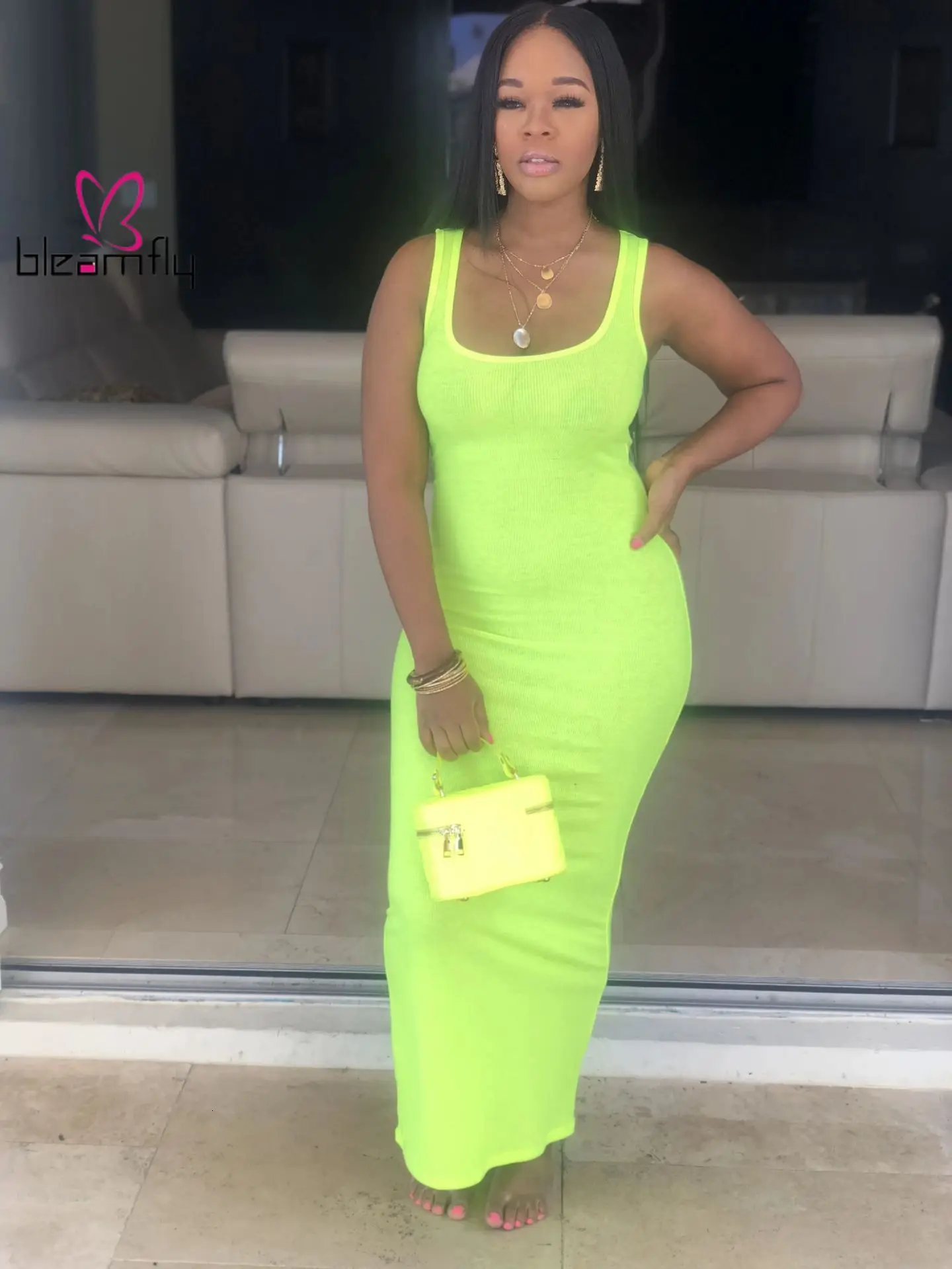 2019 женское летнее новое платье макси без рукавов модное тонкое пляжное винтажное