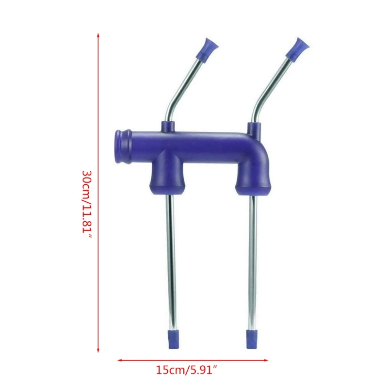 

Double Beer Snorkel Beer Bottles Dispenser Drinking Snorkels for Alcohol 11.8 Inch Standard Size Fits Glass for Weddings