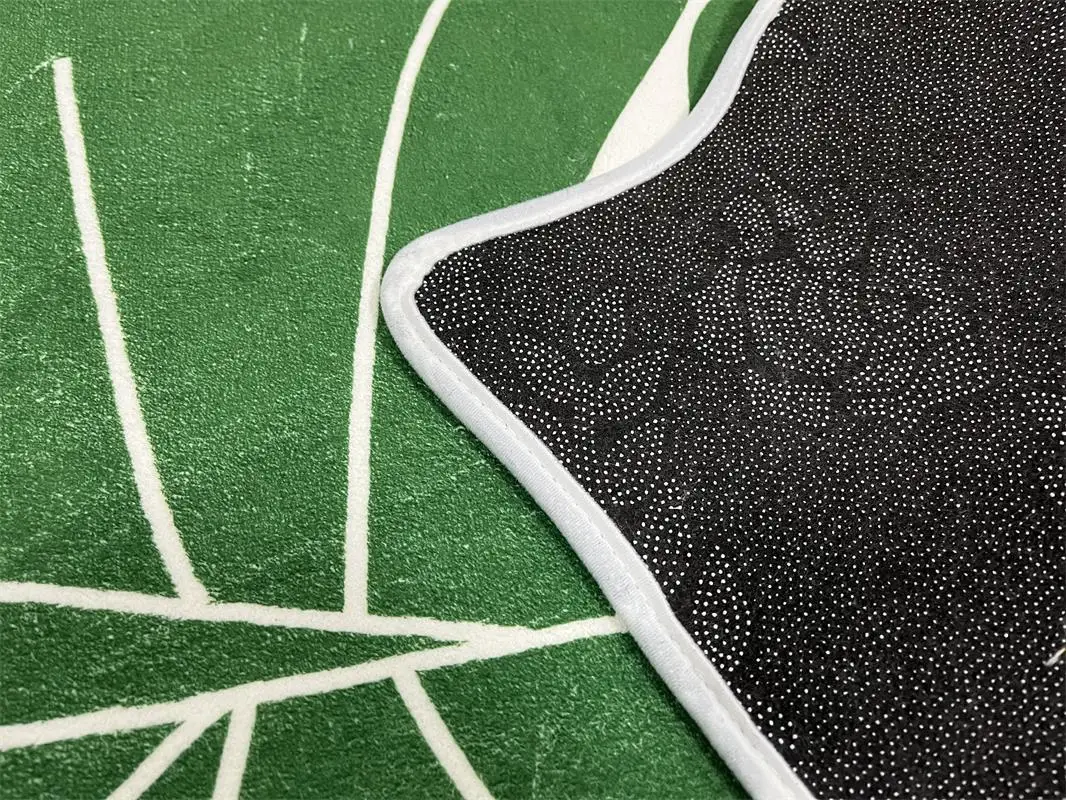 creative leaf shaped floor mat child play living room carpet indoor doormat anti slip absorbent kitchen rugs bathroom toilet mat free global shipping