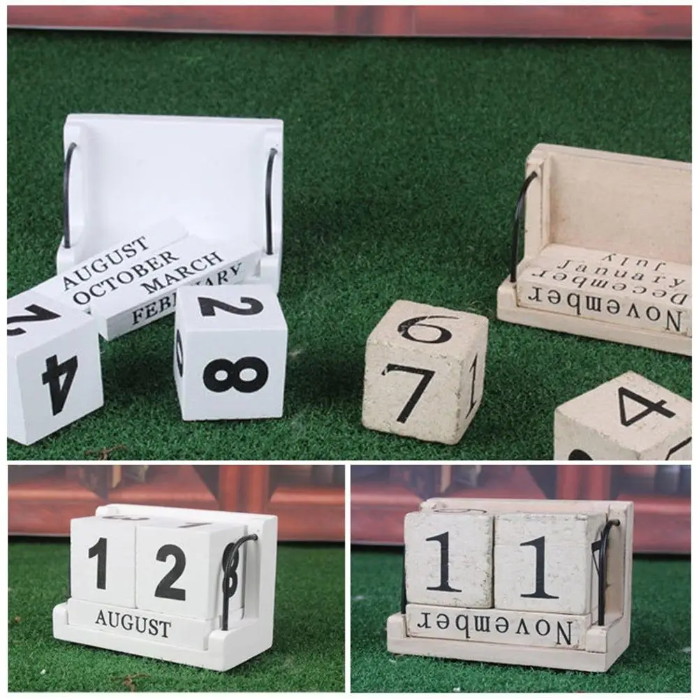 

DIY Desktop Kalender Retro Rustieke Ontwerp Woonkamer Home Office School Bureau Decoratie Geschenken