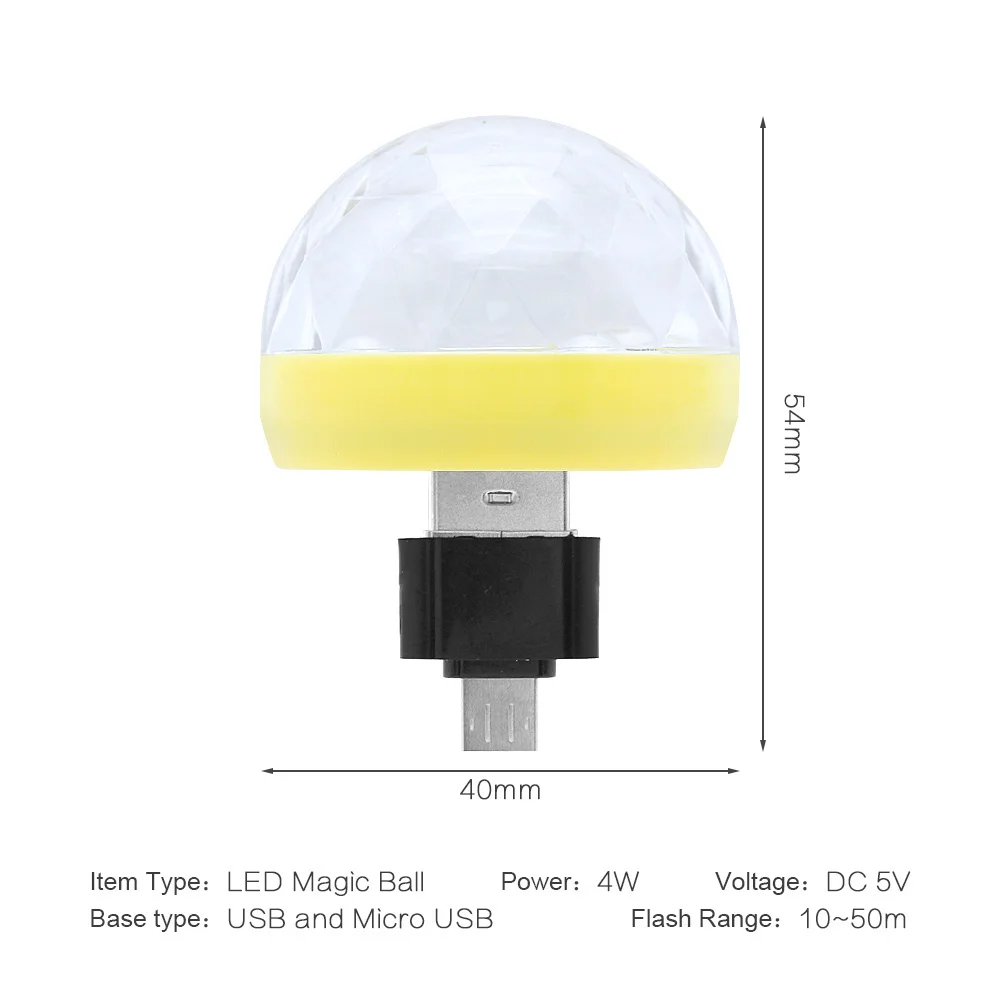 ANBLUB Mini Magic RGB LED ночники Micro USB Шариковые сценические лампы для клубов дискотек