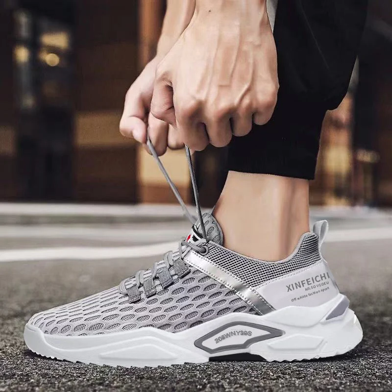 Дышащая Спортивная обувь для мужчин 2021 Модные Дизайнерские кроссовки мужские