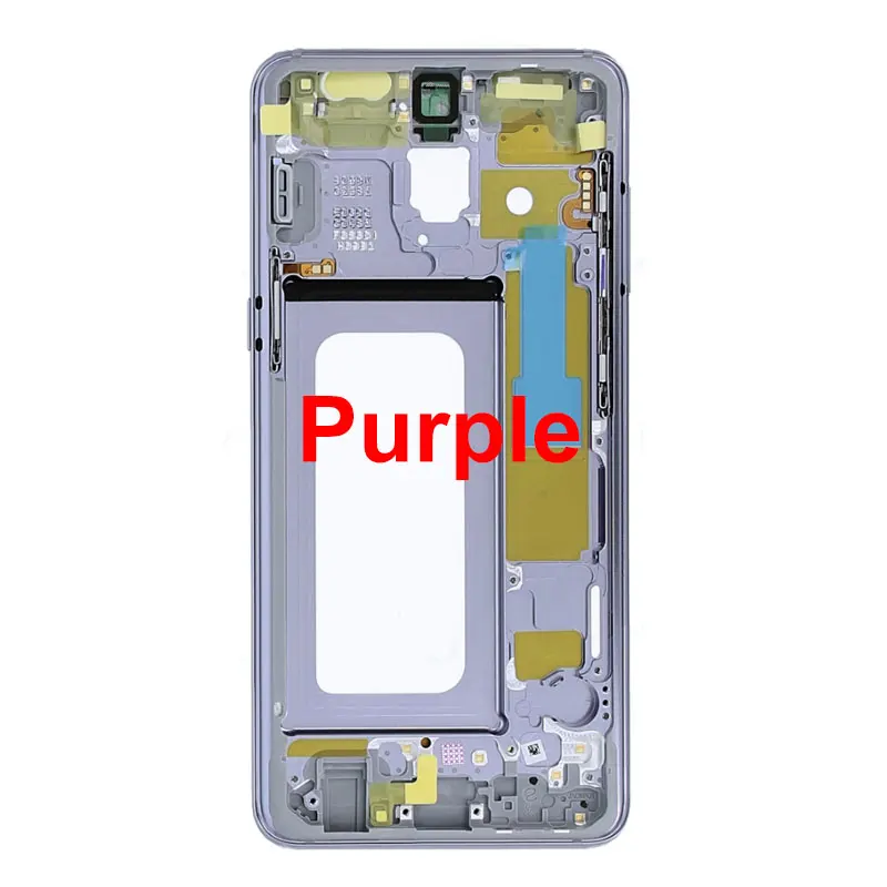 Для Samsung Galaxy A8 A530 A530F Задняя Лицевая панель с боковыми кнопками части ЖК передняя панель средняя часть корпуса рамка Шасси - Цвет: purple