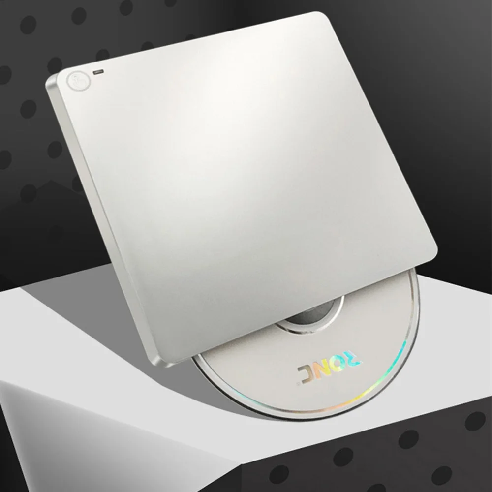 

1 Set Type-c External Recorders Dual Interface Burner Suction Type Burner USB3.0 External Burner for Home Office