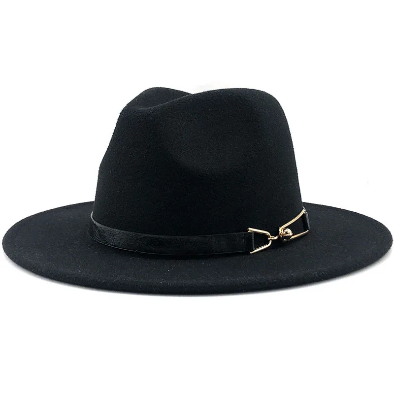 

Women's hat fedoras Men's autumn Winter felt warm panama black designer chapel beach vintage Wedding picture hat Fashion 2021new