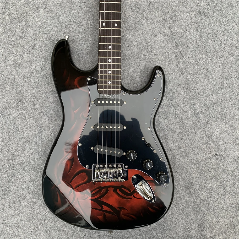 Товар отправлен в течение 24 часов. Электрическая гитара Red fire, подарок на день рождения, производство Seiko.