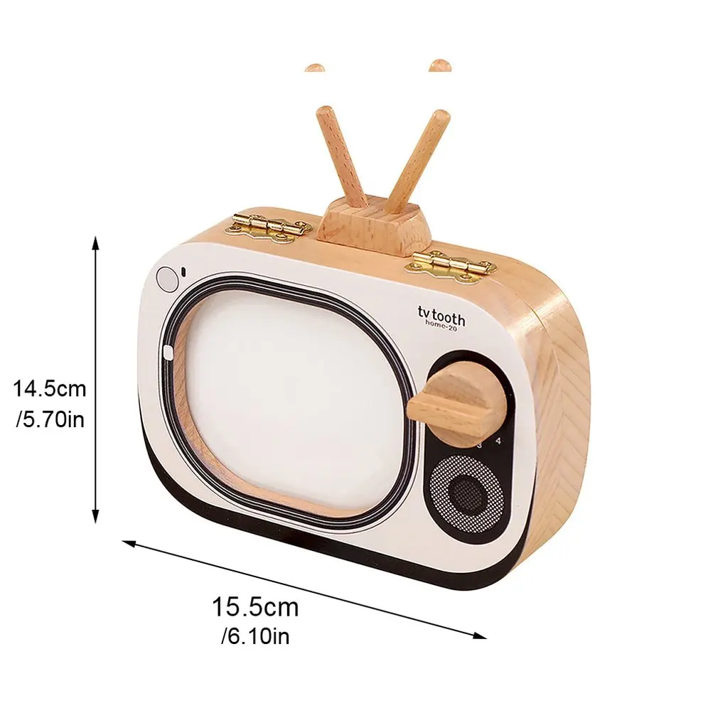 

Children's Deciduous Commemorative Box Girl Replaced Tooth Collection Box Wooden Deciduous Box Boy Tv Save Memorial