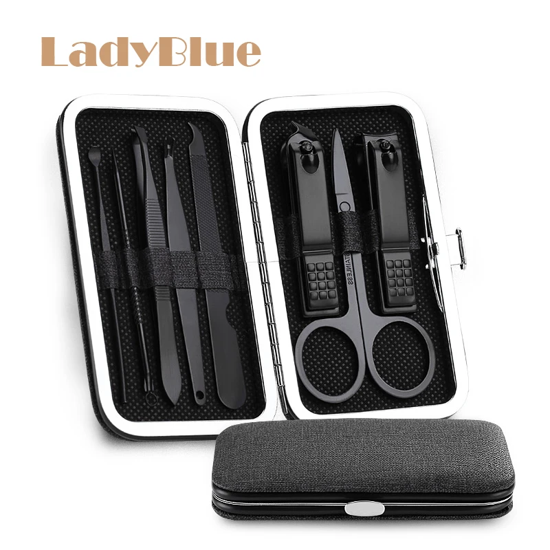 8 шт./компл. щипцы для ногтей педикюрные ножницы бровей игла удаления прыщей и