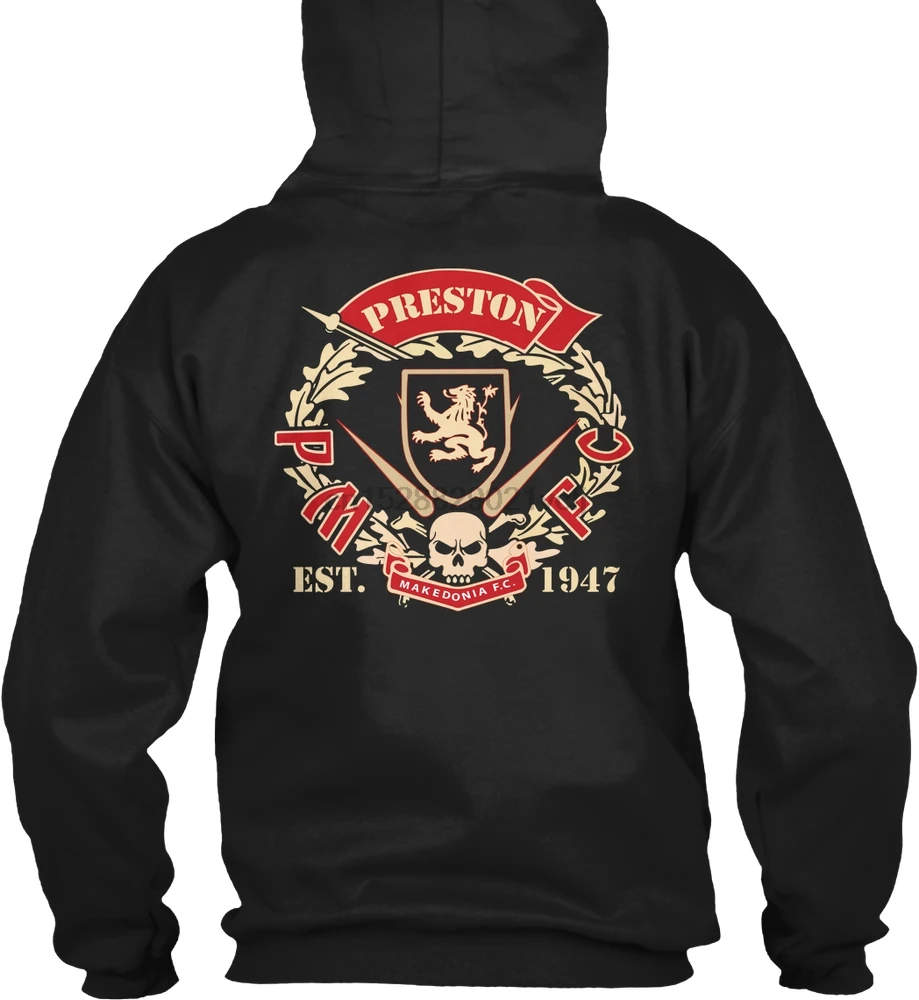 Мужская толстовка с капюшоном и длинным рукавом Preston Makedonia Ultras 2019! Для женщин в