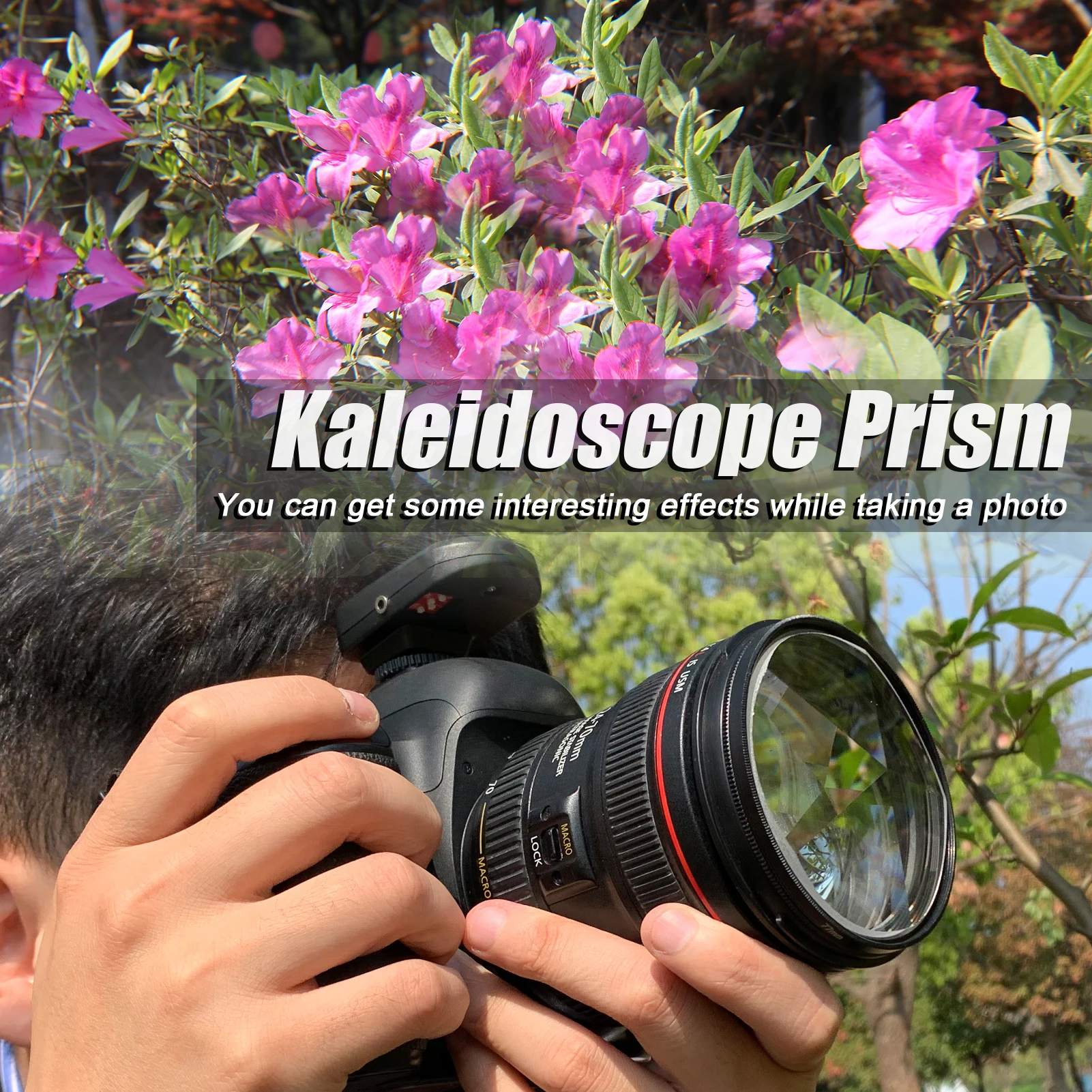 

Camera Filter Photography Foreground Blur Film Photography Props 77mm Glass Pentaprism Filter Camera Accessories Camera Filter