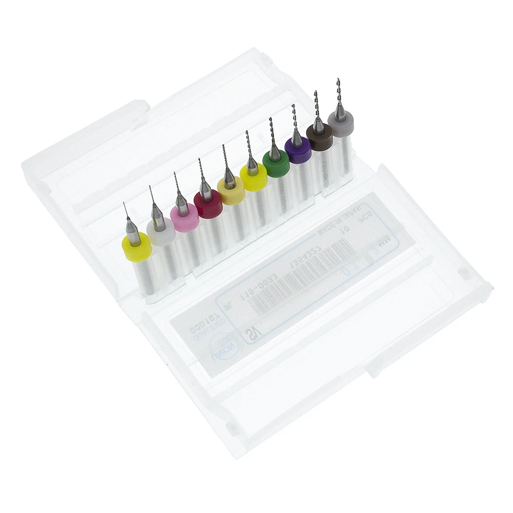 10 шт. 0 3 мм до 1 2 PCB мини сверло Вольфрамовая сталь карбид для печатной платы ЧПУ