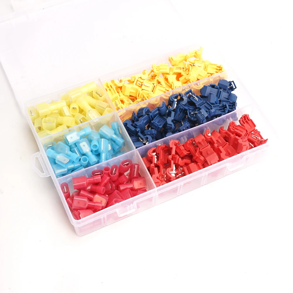 соединитель проводов разьемы для клеммы 480 шт. Т-образные разъемы самозачистка