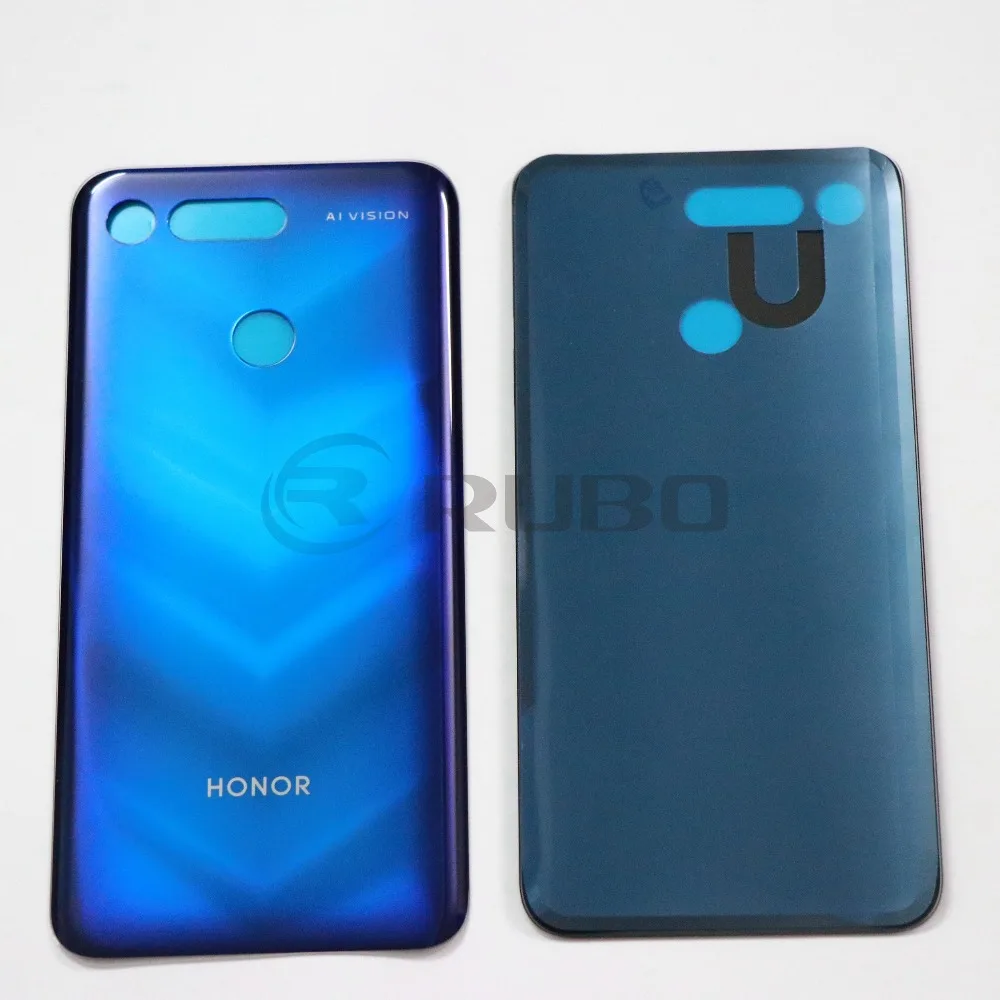 Для huawei Honor View 20 Задняя крышка батареи Задняя стеклянная панель дверной Корпус чехол с клейкой наклейкой для Honor V20 задняя крышка