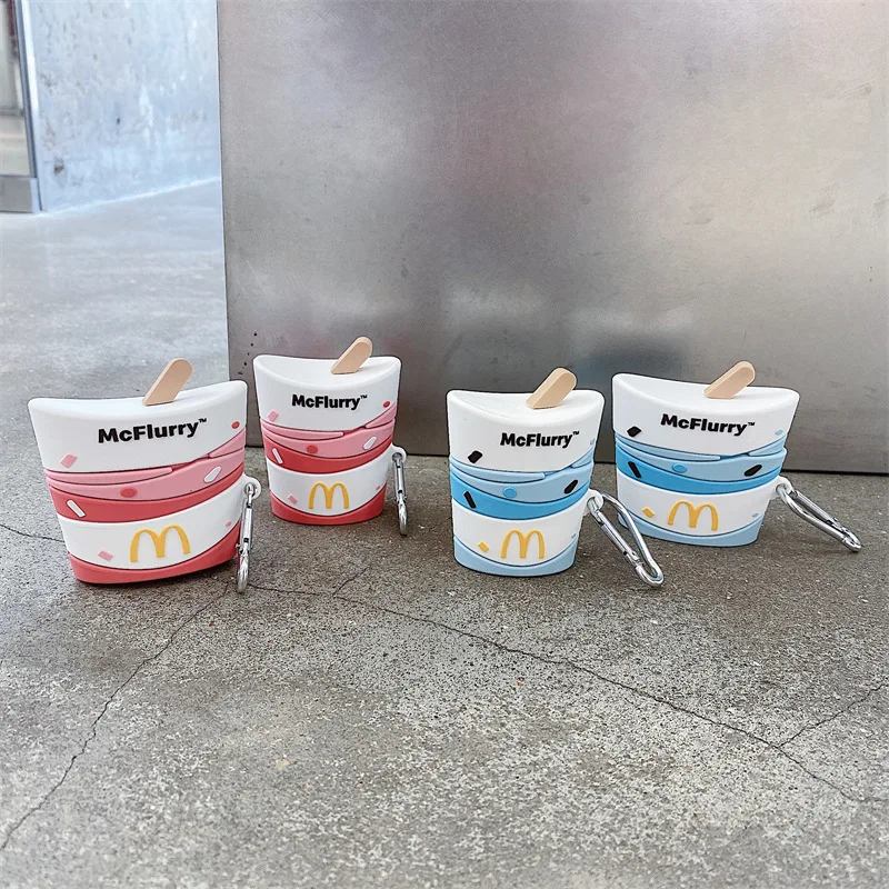 

Spoof McFlurry Ice Cream Pink Blue Apple AirPods Case Cover Airpod Case Air Pods Case Airpod Pro Case Air Pods Pro Case