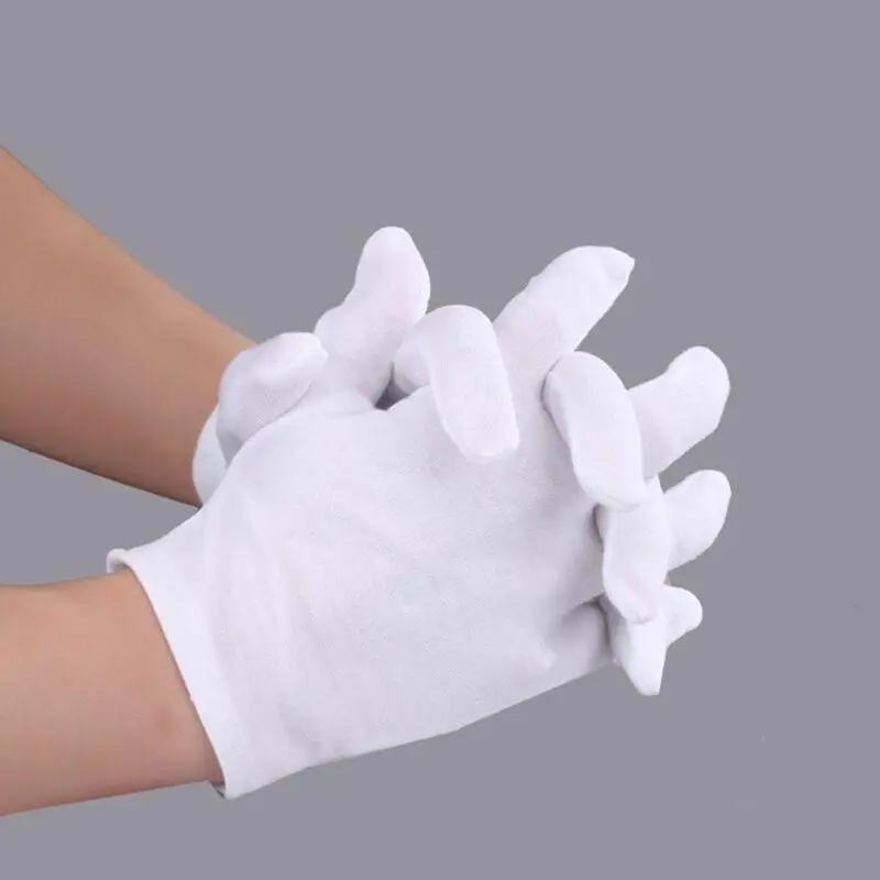 

Перчатки Рабочие хлопковые, легкие белые для осмотра, ювелирные украшения, 5 пар