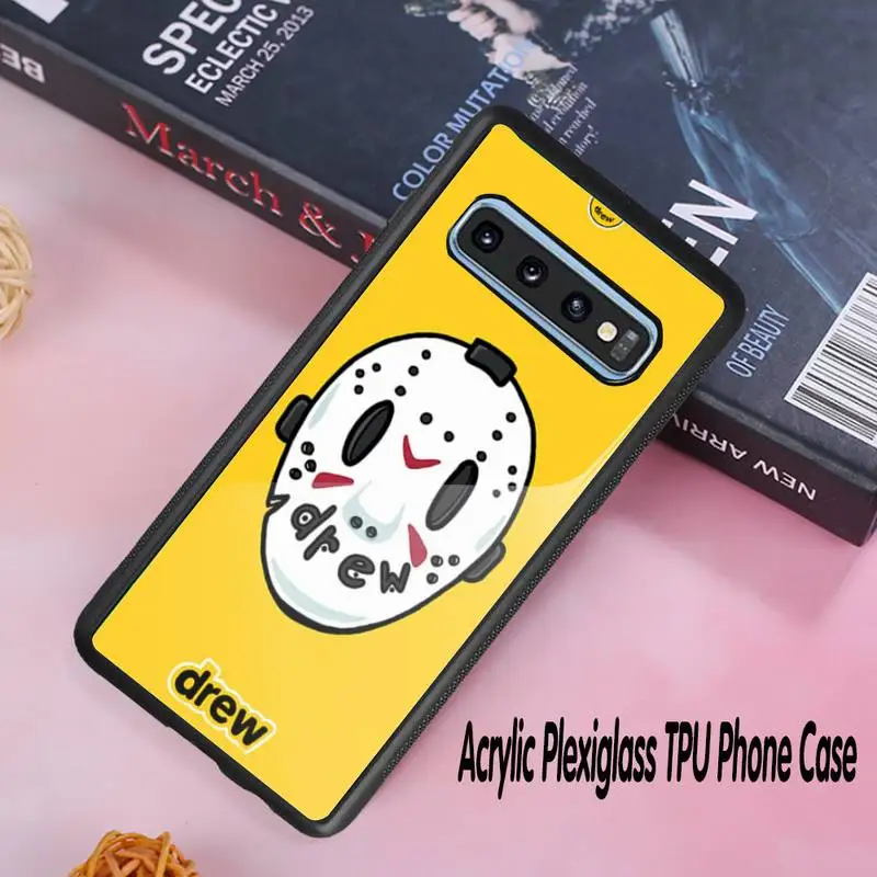 

Drew House Justin Bieber Phone Case Acrylic Plexiglass TPU phone case For Samsung Galaxy S8 S9 S10 s10e S20 PLUS ULTRA S6edge