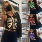 Женский укороченный топ Goth Dark, летний облегающий топ в стиле Харадзюку, жилет в стиле гранж, 2019