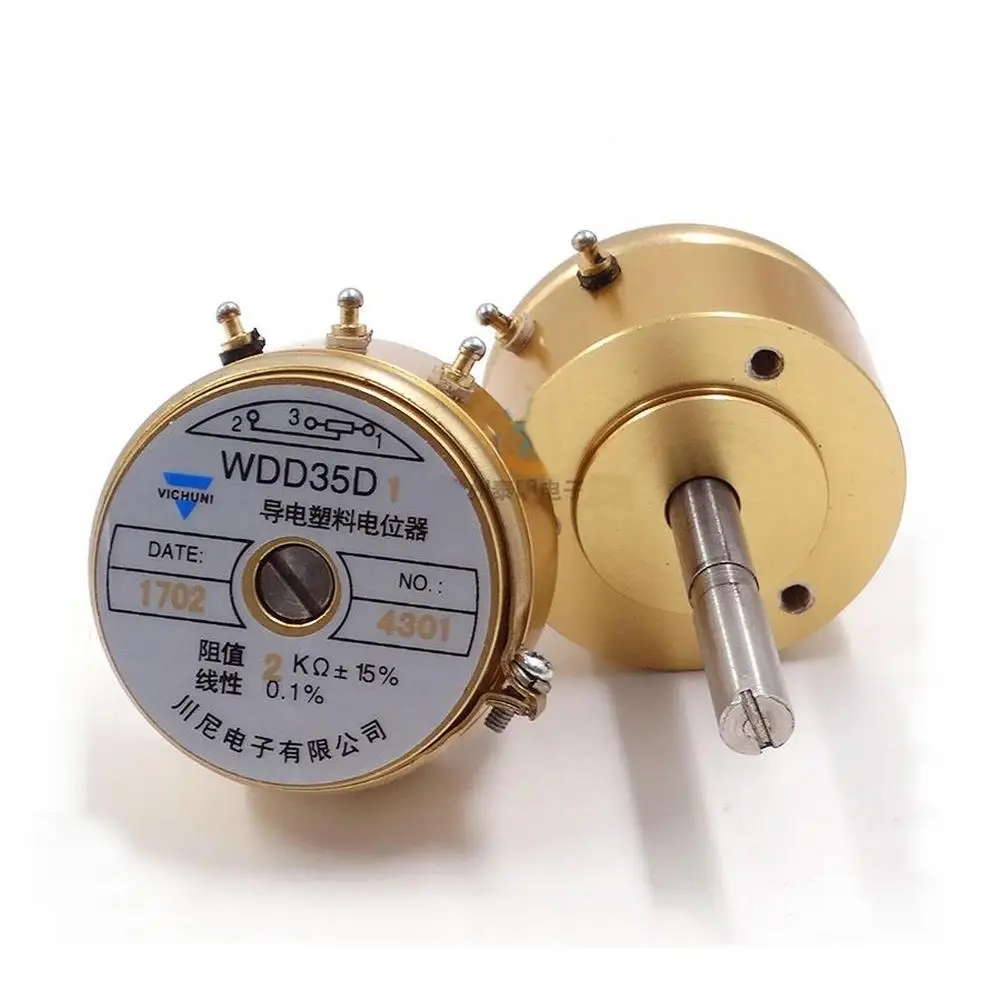 Фото 1K 2K 5K 10K WDD35D-1 rotary potentiometer 33mm long axis angle sensor №2