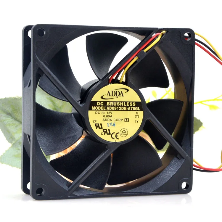 

Ультратихий вентилятор шасси Adda AD0912DB-A76GL 12V 0.09A 9CM 9025