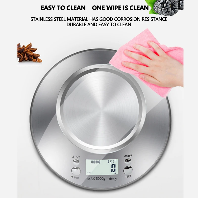Цифровые кухонные весы из нержавеющей стали электронный прибор для измерения