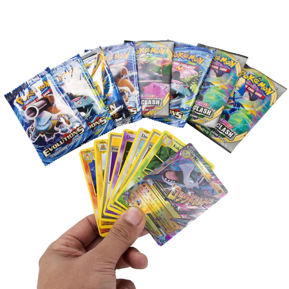 

324/box Pokmon type of ancient origins and trading cards collection of children's toy gifts