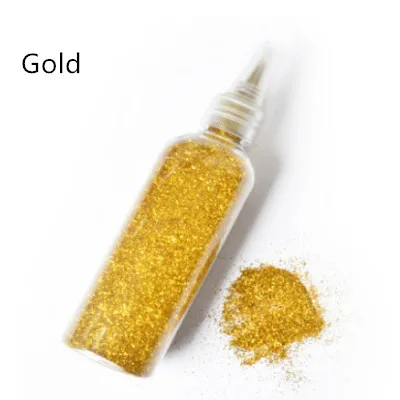 Gold 30 г с перламутровым блеском порошок флэш-порошок Блестящий металлический пигмент, поделки своими руками, искусство ногтей краска покрытие автомобильное покрытие - Цвет: Gold