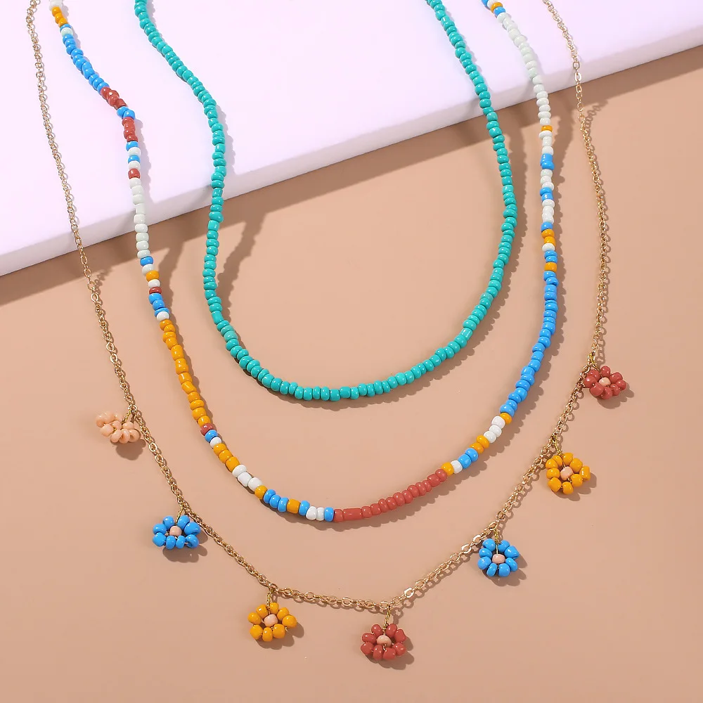 

Buy Two Half Price Boho Jewelry Ethnic Style European and American Fashion Forest Flower Holiday Style Necklace