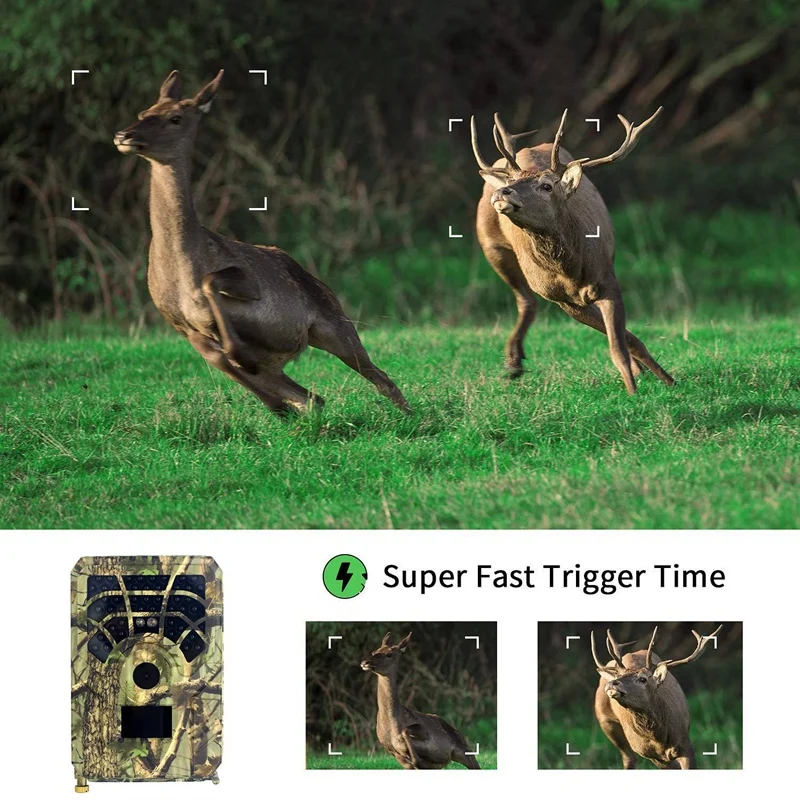 Mini Hunting Camera 12MP PIR Night Vision Waterproof Trail Game for Home Garden Wildlife Scouting | Спорт и развлечения