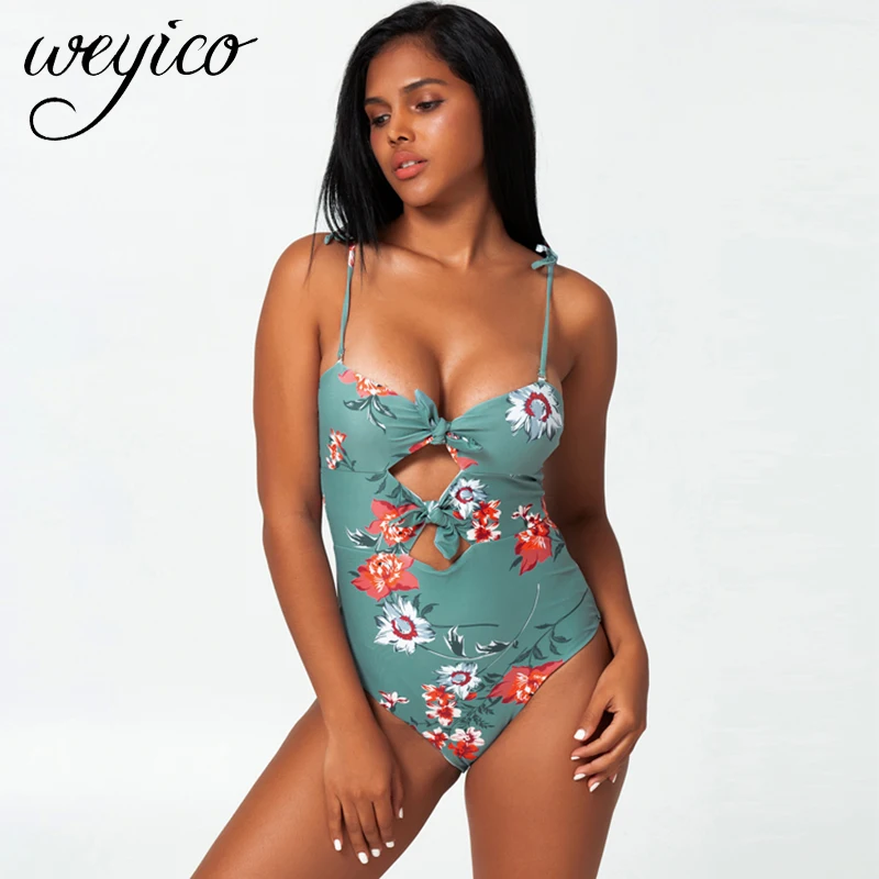 Сексуальный цельный купальник для женщин монокини с вырезами купальные костюмы