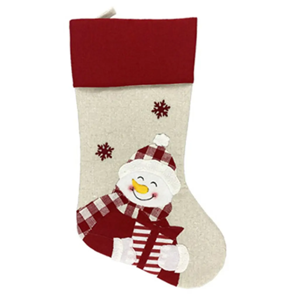 

Mini Christmas Tree Hanging Stockings Socks Santa Claus Candy Gift Bag Christmas Decorations For Home Festival Party Ornaments