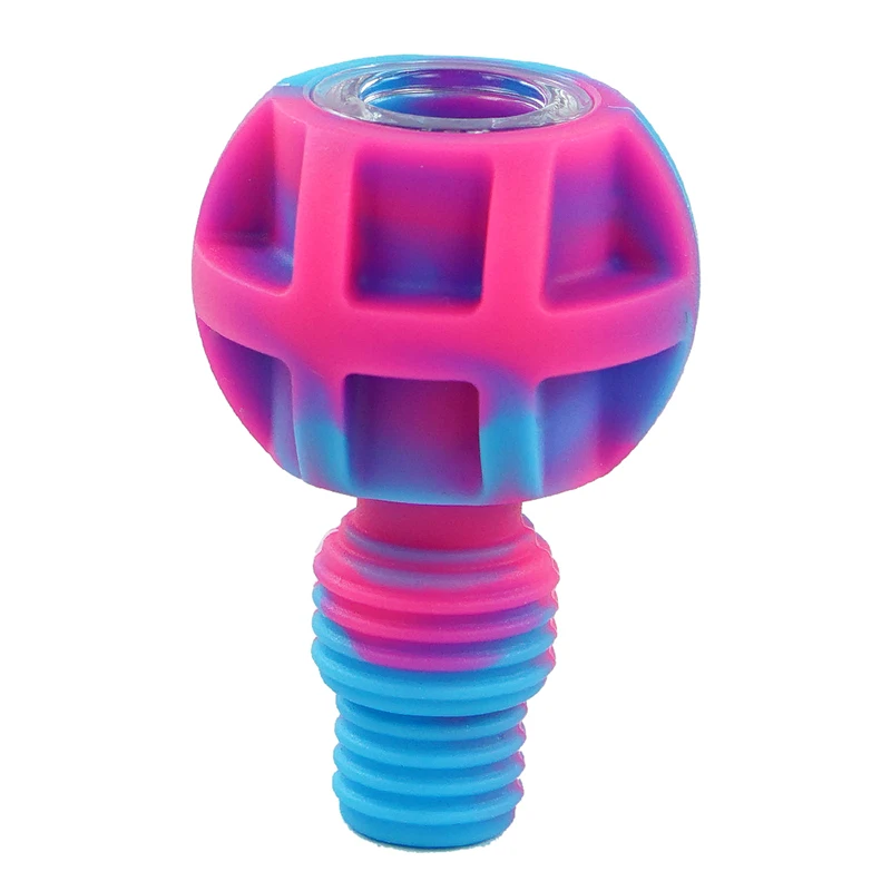 Силиконовая чаша со стеклянной чашей 1 шт. аксессуары для курительной трубки