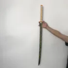Нож-ниндзя Agatsuma Zenitsu Sowrd 1:1, Клинок-убийца демонов, из ПУ кожи, 104 см