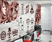 3d photo wallpaper for walls in rolls custom mural hairdressing trend barbershop home decor wallpaper sticker for bedroom