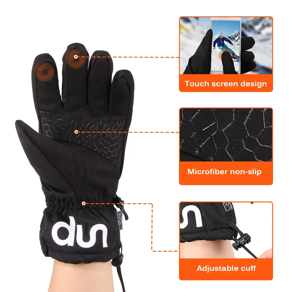 Лыжные перчатки для сноуборда Сверхлегкие Водонепроницаемые зимние теплые