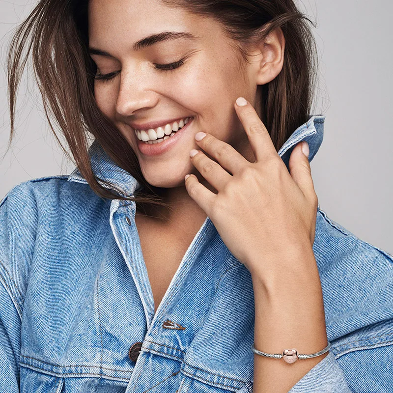 

Pandora 925 Silver High Quality Love Lady Bracelet With Free Box