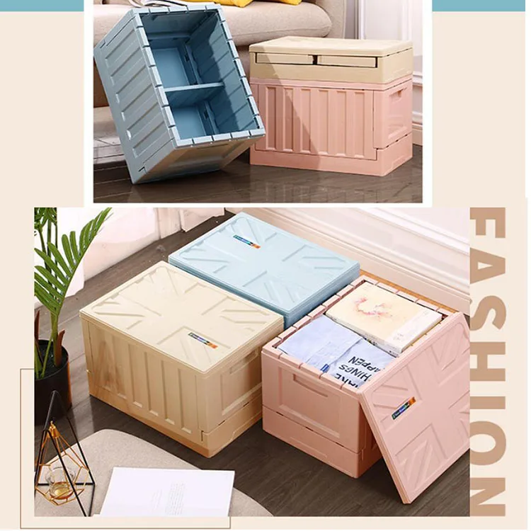Цена Пластиковый складной ящик для хранения, шкаф для хранения, органайзер для игрушек, одежды, обуви, книг, дома, офиса, автомобиля