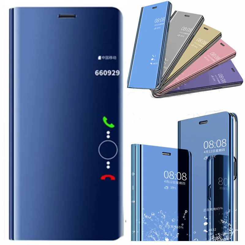 P30 для huawei Pro светильник откидная Кожаная Обложка книг lite Смарт зеркальные