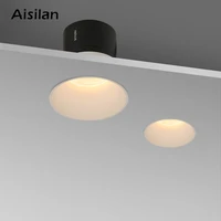aisilan modern led recessed downlight frameless built in spot lamp minimalist convenient installation for living room bedroom