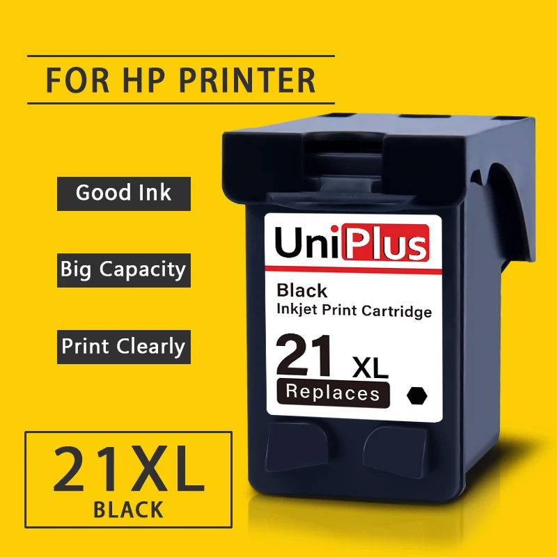 Сменный картридж UniPlus 21XL для HP 21 XL чернильный Deskjet F350 F370 F380 F390 F4135 F4140 F4150