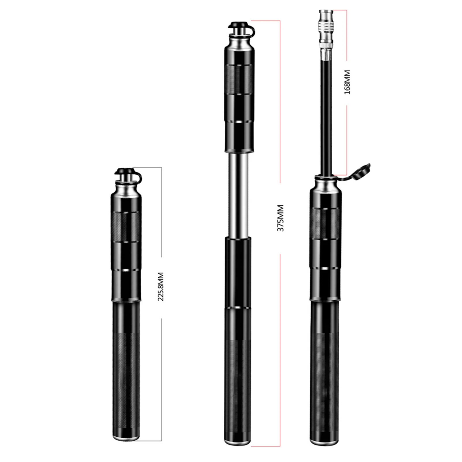 

WILD MAN Mini Bike Pump Tire Air Inflator 120PSI Fits Schrader Presta MTB Road Bicycle Portable Hand Cycling Pump Inflator