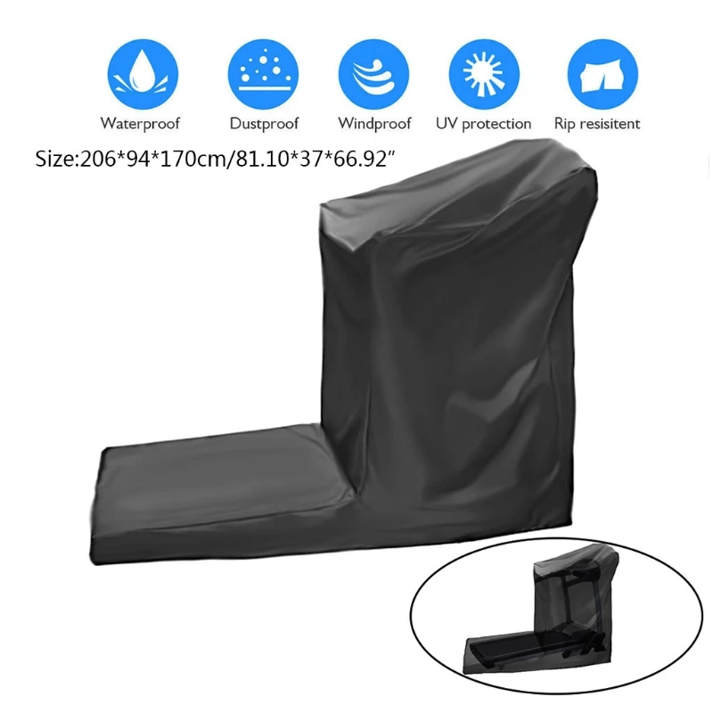 

L-shaped Treadmill Cover Running Jogging Machine Dustproof Waterproof Cover