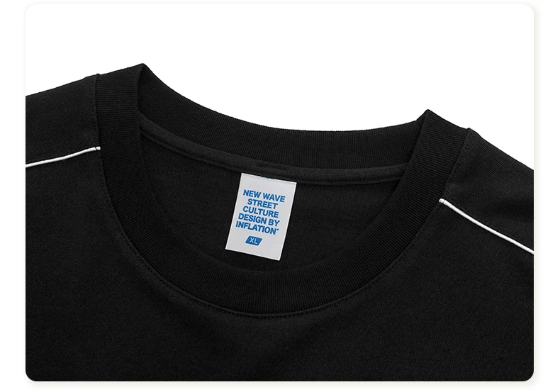 INFLATION хлопковая Мужская футболка, уличная одежда, camiseta hombre, футболка, Homme, свободная, хип-хоп, Harajuku, футболка 1066S20