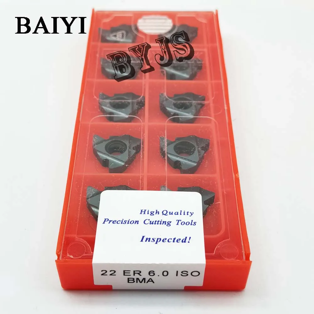 Твердосплавная пластина для резьбы 22ER 6.0ISO BMA 10 шт. резьбовой инструмент токарного