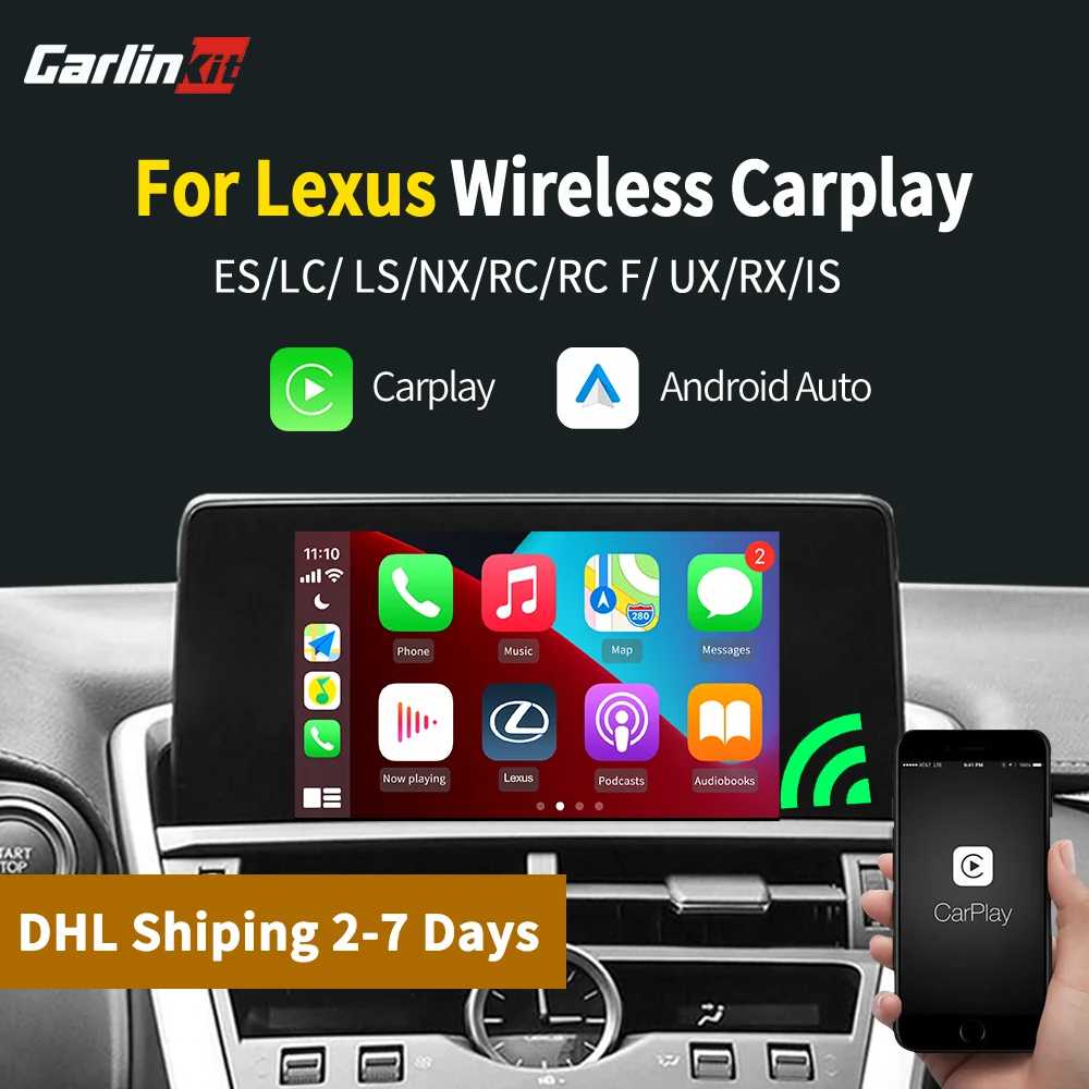 Carlinkit беспроводной CarPlay для Lexus NX ES US iS CT RX GS LS LX LC RC 2014 2020 Автомобильный