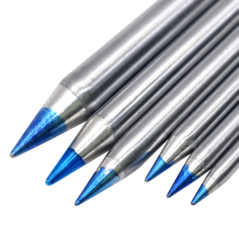 

80W/100W/150W Universal External Heat Blue Pointed Welding Tips Soldering Iron Station Solder Iron Sting BGA Lead-Free