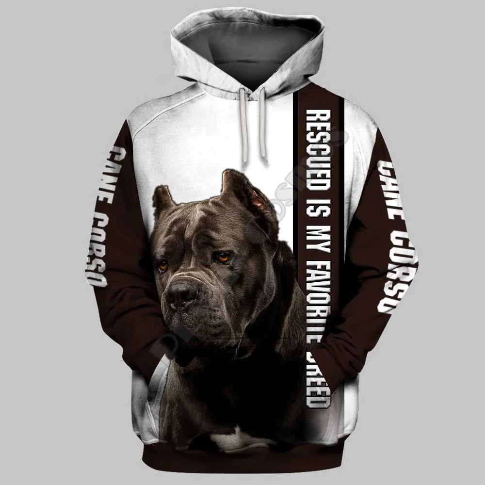 Cane Corso Rescue 3D Hoodies Printed Pullover Men For Women Funny Sweatshirts Sweater Animal Hoodies Drop Shipping 15 animal rescue tigers