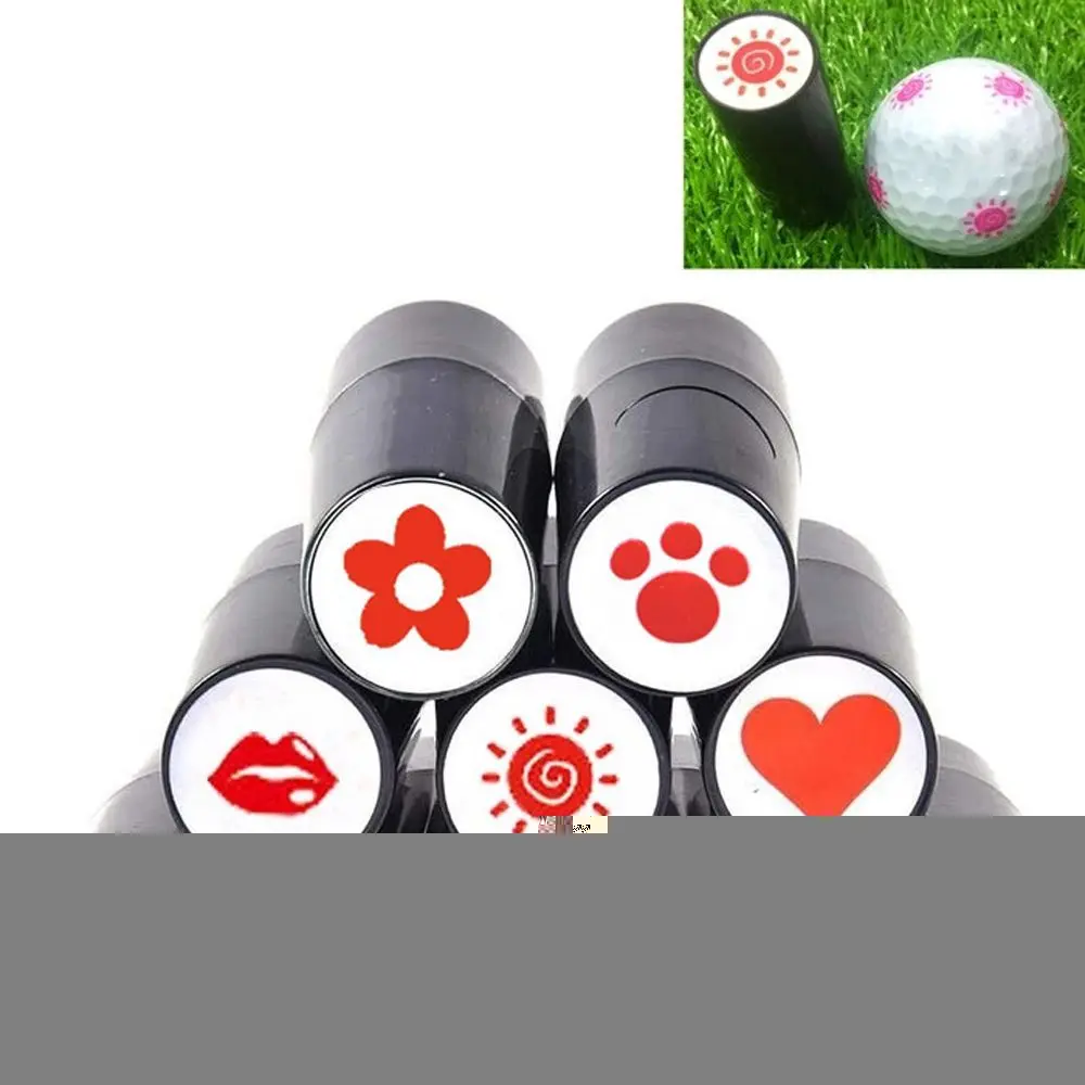 

Sport Golfer Gift Plastic Colorfast Multicolors Long Lasting Quick-dry Impression Seal Golf Ball Stamper Stamp Marker