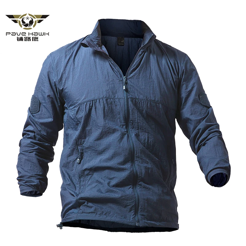Men Summer Thin Waterproof Windbreaker Quick Dry Tactical Skin Jacket Upf 50+ Breathable Raincoat 4xl 5xl