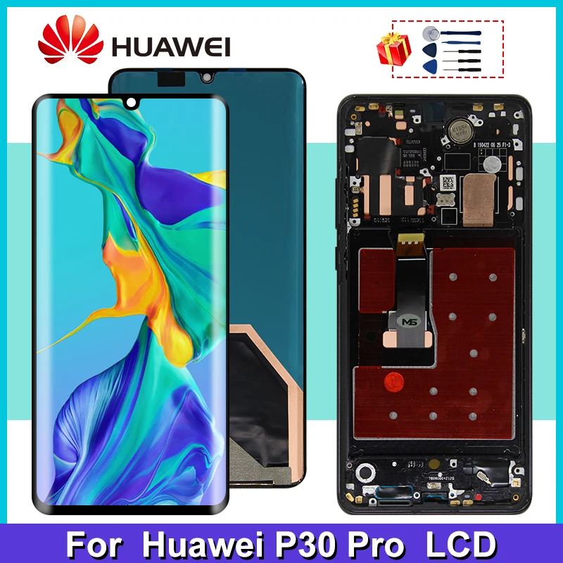 Super Amoled для Huawei P30 Pro LCD VOG L04 L09 L29 TL00 дисплей сенсорный экран дигитайзер Замена