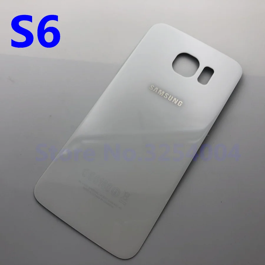 Задняя крышка из стекла для Samsung Galaxy S6 G920 G920F G920P G920A G9200 задняя аккумулятора замена